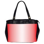 A Red And White Background With Small White Dots Oversize Office Handbag (2 Sides)