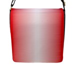 A Red And White Background With Small White Dots Flap Closure Messenger Bag (L)