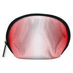 A Red And White Background With Small White Dots Accessory Pouch (Medium)