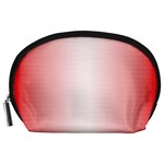 A Red And White Background With Small White Dots Accessory Pouch (Large)