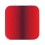 A Red And White Background With Small White Dots Square Metal Box (Black)