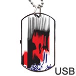 A Pair Of Shoes Sitting On Top Of A Floor Dog Tag USB Flash (Two Sides)