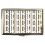 A White And Brown Striped Wallpaper With A Pattern Cigarette Money Case