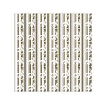 A White And Brown Striped Wallpaper With A Pattern Square Satin Scarf (30  x 30 )