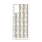 A White And Brown Striped Wallpaper With A Pattern Samsung Galaxy S20 6.2 Inch TPU UV Case