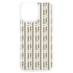 A White And Brown Striped Wallpaper With A Pattern iPhone 15 Pro Max TPU UV Print Case