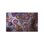 Abstract Molecular Space Art Sticker (Rectangular)