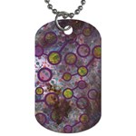 Abstract Molecular Space Art Dog Tag (Two Sides)