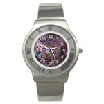 Abstract Molecular Space Art Stainless Steel Watch