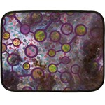 Abstract Molecular Space Art Fleece Blanket (Mini)