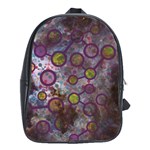 Abstract Molecular Space Art School Bag (Large)