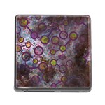 Abstract Molecular Space Art Memory Card Reader (Square 5 Slot)