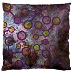 Abstract Molecular Space Art Large Cushion Case (One Side)