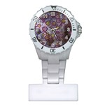 Abstract Molecular Space Art Plastic Nurses Watch