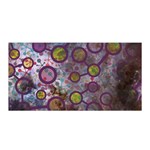 Abstract Molecular Space Art Satin Wrap 35  x 70 