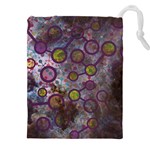 Abstract Molecular Space Art Drawstring Pouch (4XL)