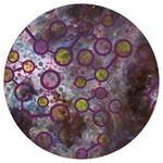 Abstract Molecular Space Art Round Trivet