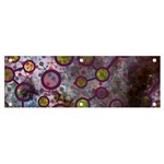 Abstract Molecular Space Art Banner and Sign 6  x 2 