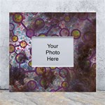 Abstract Molecular Space Art White Wall Photo Frame 5  x 7 