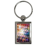 Cosmic Owls Pattern Key Chain (Rectangle)