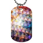 Cosmic Owls Pattern Dog Tag (One Side)