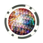 Cosmic Owls Pattern Poker Chip Card Guard