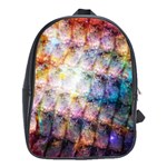 Cosmic Owls Pattern School Bag (Large)