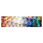 Cosmic Owls Pattern Oblong Satin Scarf (16  x 60 )