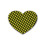 Royalty Inspired Crown Pattern Rubber Coaster (Heart)