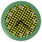 Royalty Inspired Crown Pattern Color Wall Clock