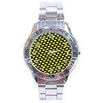 Royalty Inspired Crown Pattern Stainless Steel Analogue Watch