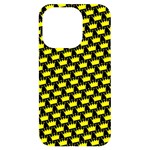 Royalty Inspired Crown Pattern iPhone 14 Pro Black UV Print Case