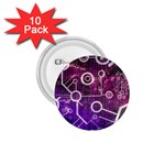 Cosmic Network Geometric Art 1.75  Buttons (10 pack)