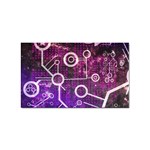 Cosmic Network Geometric Art Sticker (Rectangular)