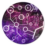 Cosmic Network Geometric Art Magnet 5  (Round)