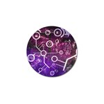 Cosmic Network Geometric Art Golf Ball Marker