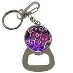 Cosmic Network Geometric Art Bottle Opener Key Chain