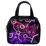 Cosmic Network Geometric Art Classic Handbag (One Side)