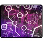 Cosmic Network Geometric Art Fleece Blanket (Medium)