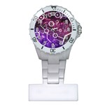 Cosmic Network Geometric Art Plastic Nurses Watch