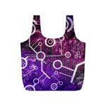 Cosmic Network Geometric Art Full Print Recycle Bag (S)