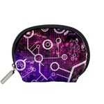 Cosmic Network Geometric Art Accessory Pouch (Small)