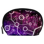 Cosmic Network Geometric Art Accessory Pouch (Large)