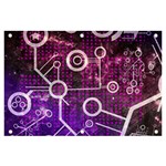 Cosmic Network Geometric Art Banner and Sign 6  x 4 