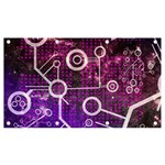 Cosmic Network Geometric Art Banner and Sign 7  x 4 