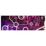 Cosmic Network Geometric Art Banner and Sign 12  x 4 