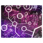 Cosmic Network Geometric Art Premium Plush Fleece Blanket (Medium)