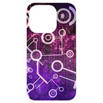 Cosmic Network Geometric Art iPhone 14 Pro Black UV Print Case