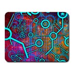 Abstract Tech Galaxy Design Small Mousepad