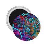 Abstract Tech Galaxy Design 2.25  Magnets